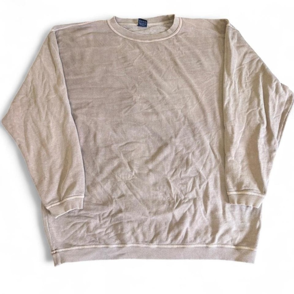 Tan‎ long sleeve thermal shirt 100% cotton Size XL